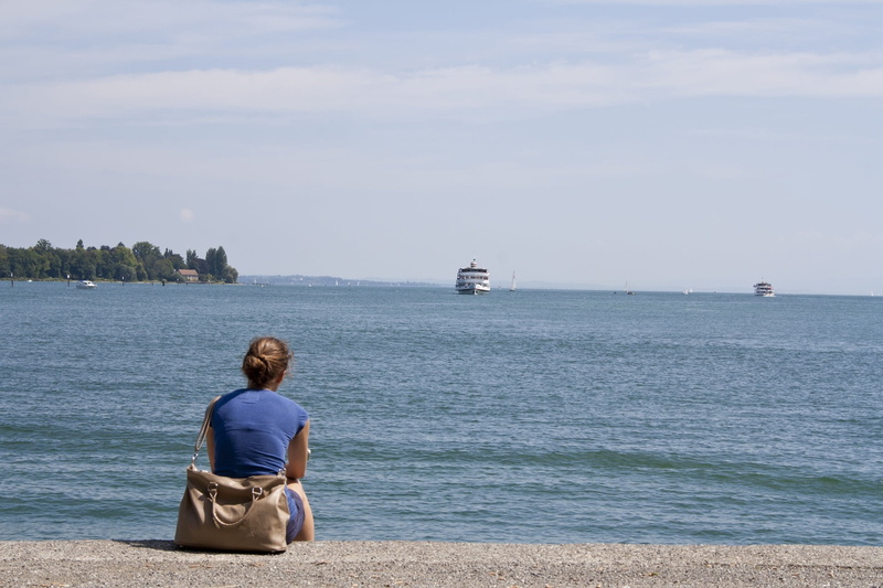 beach, casual clothing, water, sailboat, beauty in nature, girl, summer, sun, day, rear view, lifestyles, relax, scenics - nature, constant, nautical vessel