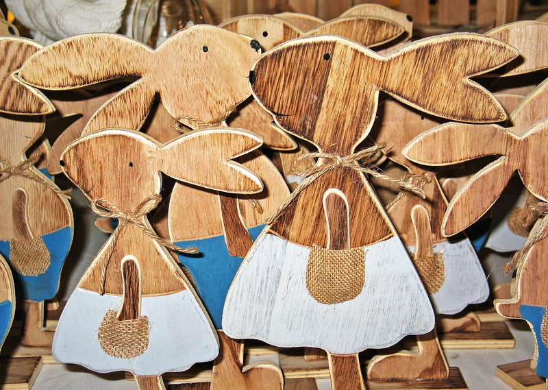 pattern, backgrounds, craft, funny, creativity, no people, easter bunny family, happy easter, Easter, rabbit family, design, 1080P, Rabbit, figure, wood - Material