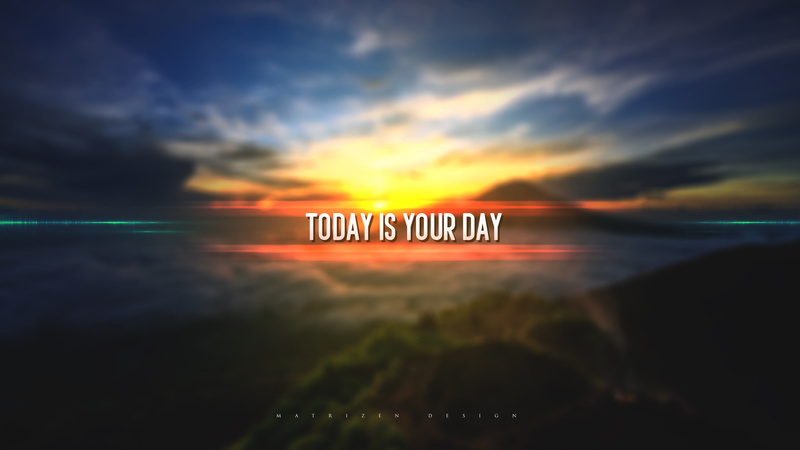 sunset, flares, mountains, typography, typographic, digital art, motivational, quote, depth of field, 4K, 2D