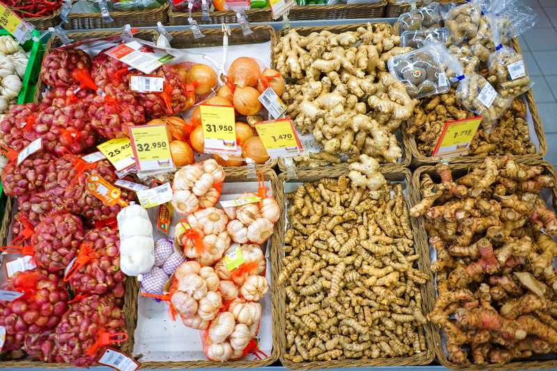 price tag, freshness, still life, choice, large group of objects, high angle view, healthy eating, superindo dago, market, supermarket, variation, collection