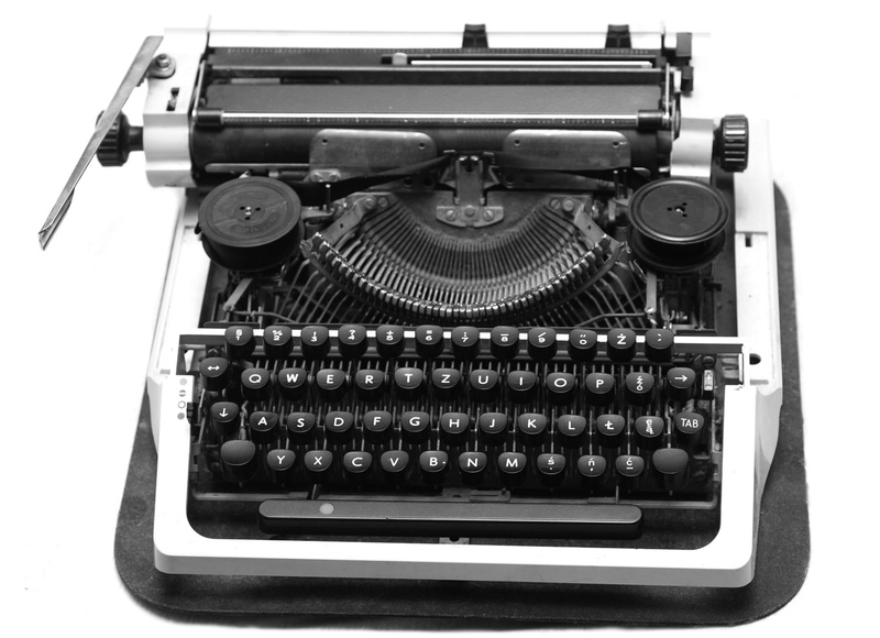 letter, correspondence, text, antique, old-fashioned, writing, black, indoors, still life, no people, analog, write, Typewriter, high angle view, office