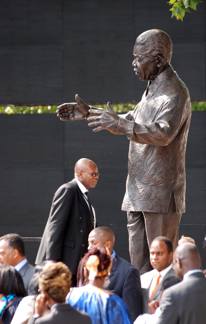 senior adult, memorial, well-dressed, nelson mandela, senior men, 2K, group, parliament square, group of people, adult, statue, standing, men, businessman