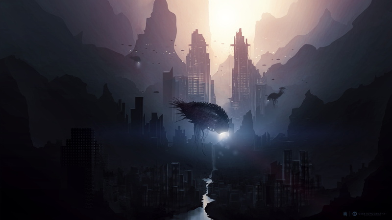 2K, the city, river, desktopography, darkness, quirkiness, future, fish