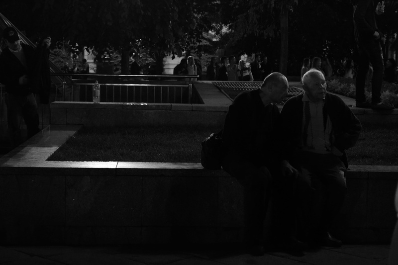 lifestyles, evening, communication, positive emotion, two, speaking, senior adult, conversation, couple - relationship, adult, tree, real people, two people