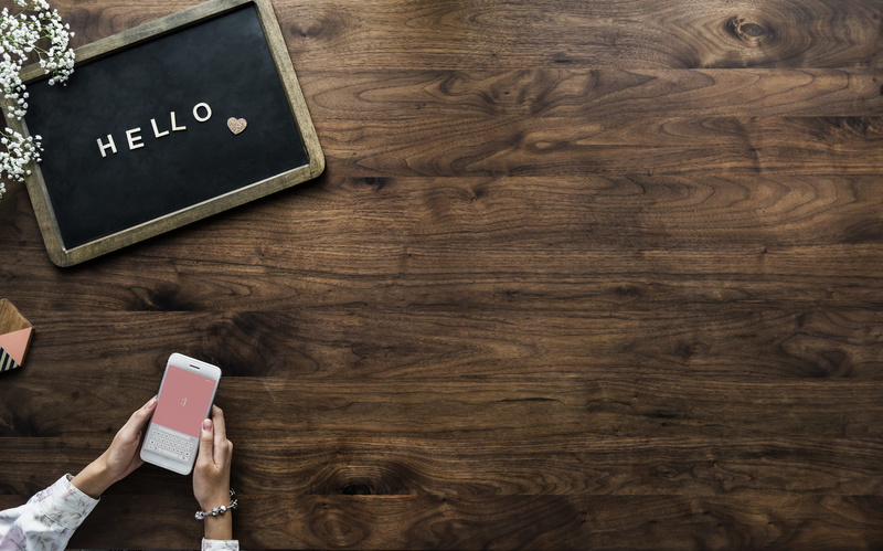 wood - material, blackboard, network, close-up, person, flat lay, food and drink, digital device, copy space, indoors, wood grain, hi, phone, table, design space