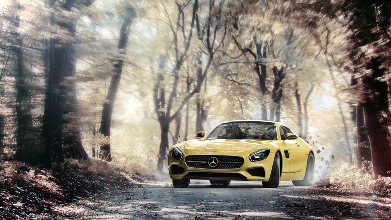 car, skid, Mercedes, GT, Best s, s, AMG, 1080P