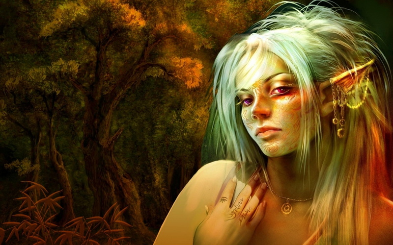 sweet, cherish, women, trees, pretty, fairies, tender touch, hair, splendor, emotional, forests, 2K