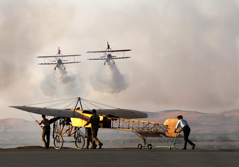 airplane, adult, 2K, people, occupation, wing walkers, retro, sky, group of people, wooden, day, mode of transportation, vintage, flying, old, nostalgic