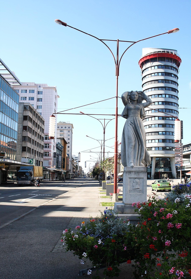 no people, human representation, along, representation, art and craft, street, building, chaux, leopold robert, built structure, flower, city, plant, public domain