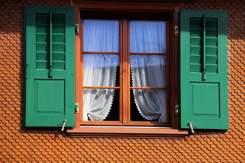 no people, wooden architecture, green, model, theme, window sill, building exterior, green color, in the shadows, wall, built structure, the structure of the