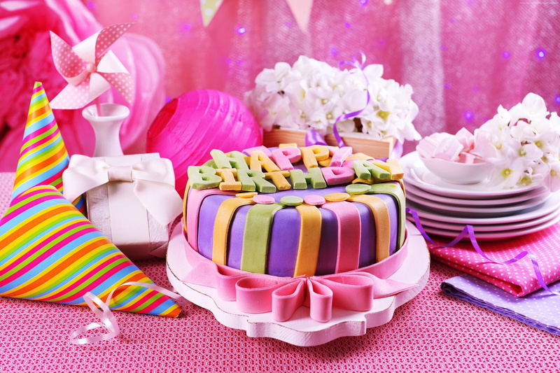 4k, birthday cake, 2K, receipt, pink