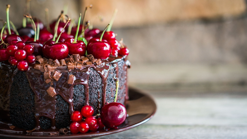 cherry, 5K, receipt, 5k, cake, chocolate