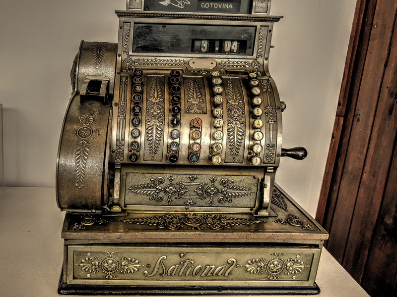 register, checkout, cash, wall - building feature, retro styled, economy, sales, receipt, brown, building, mechanical, cash register, no people, antique cash register