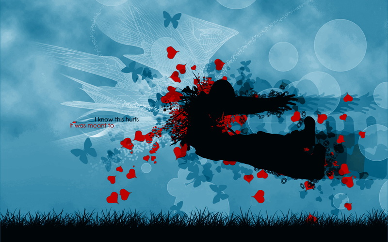 studio shot, abstract, wise words, flower, red, truth hurts, 1080P, creativity, digital composite, shape, Anime, shadow, anime boy, nature, vulnerability