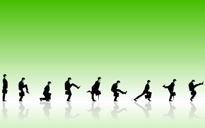 real people, standing, large group of people, Ministry of Silly Walks, in a row, leisure activity, lifestyles, indoors, copy space, adult, reflection, Monty Python