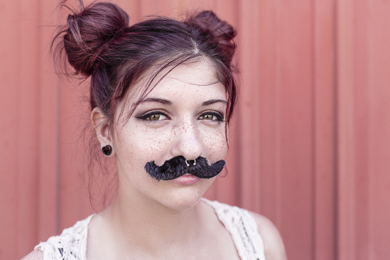 hipster, girl, facial Expression, looking at camera, adults only, fashion, hairstyle, red, confident, silly, portrait, white, brown hair, females, young Women