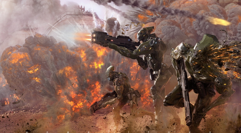science fiction, war, army, fiction, explosion, 1080P, science