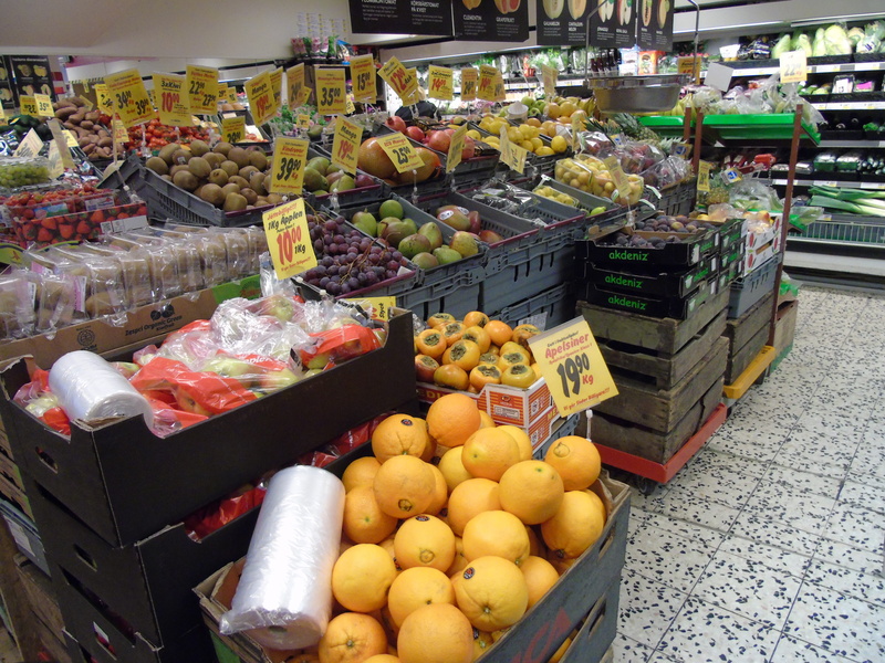 high angle view, orange, no people, choice, variety, business, abundance, large group of objects, retail, act, market, freshness, Fruit, healthy eating