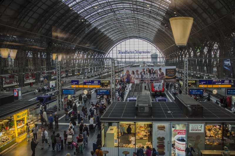 the train, large group of people, deutsche bahn, platform, women, waiting, public transportation, rail transportation, adult, group of people, real people