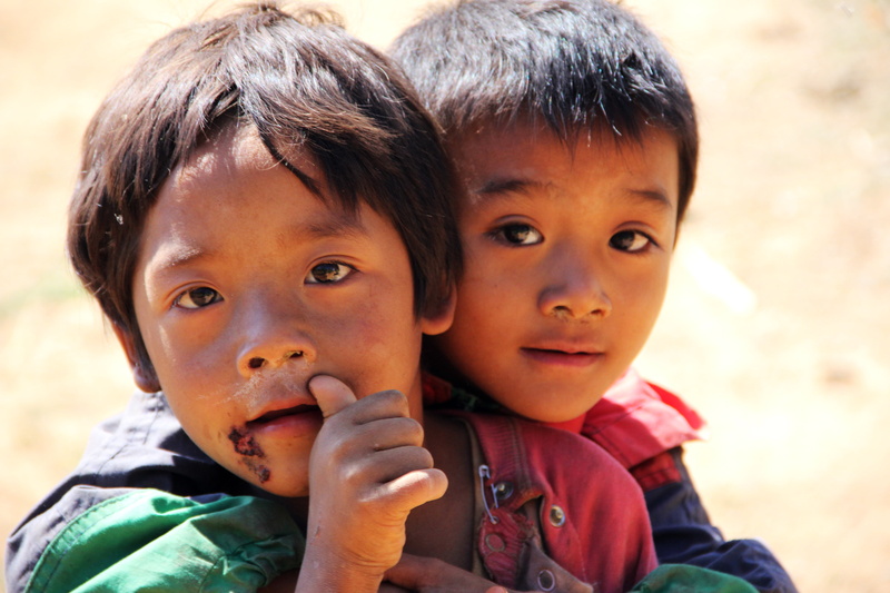 5K, child, real people, females, looking at camera, innocence, myanmar, asylum seekers, emotion, sister, two people, togetherness, humanitarian, hugging