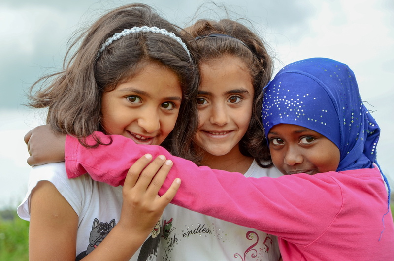 happiness, family, bonding, smiling, three people, young, togetherness, emotion, culture, endearing, pink color, innocence, childhood, happy, love, people