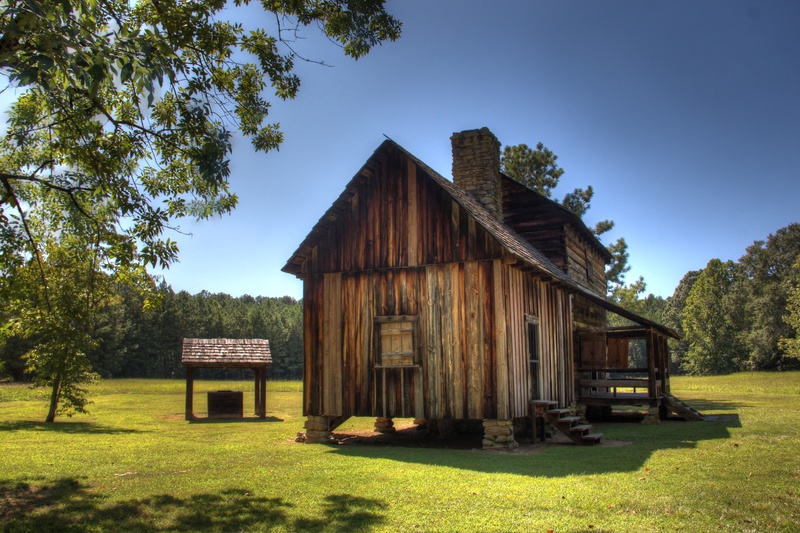 rural Scene, rustic, building, old, refugees, wood - Material, green color, cottage, places of interest, historic site, 5K, plant, day, hut, built structure