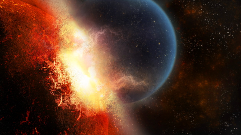 burning, inferno, outdoors, no people, collision, space, space art, black background, 1080P, glowing, astronomy, planet, black color, beauty in nature