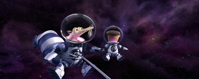 Ice Age 5: Collision Course, best animations of 2016, squirrel, 5K, space
