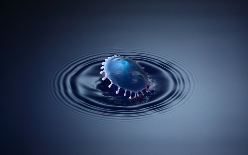Splash, Ripples, Collision, 2K, Macro