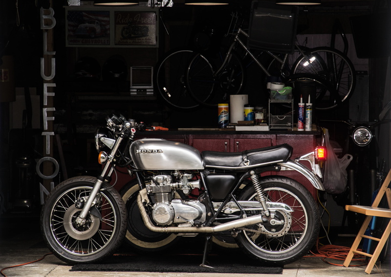 no people, baby, larry, indoors, garage, cafe racer, store, mode of transportation, retro styled, large group of objects, dark, shelf, 4K, motor vehicle