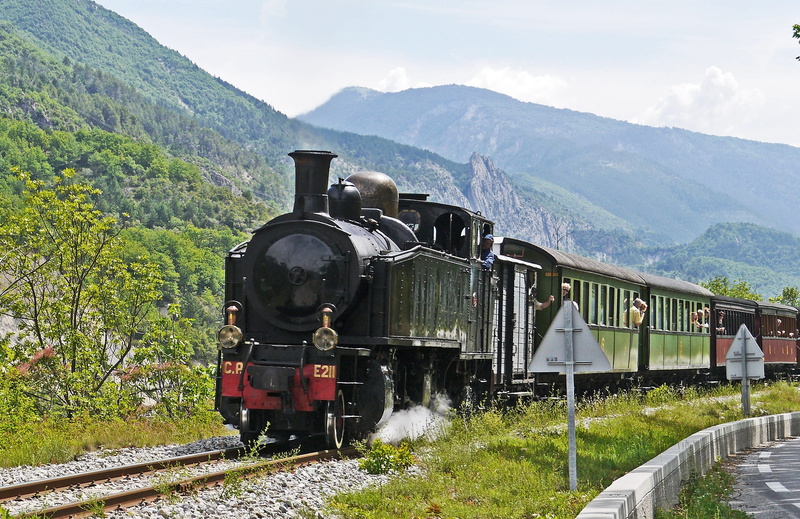 train, alpes maritimes, Steam Locomotive, outdoors, beauty in nature, public transportation, cylinder steam, rail transportation, steam train, metrspur