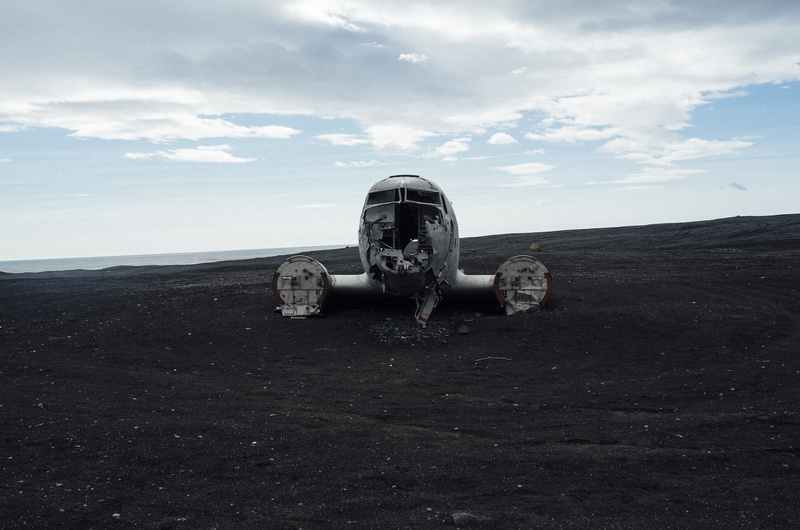 destroyed, dark, beach, destruction, transportation, no people, shattered, damage, scenics - nature, grunge, aircraft, land, old, crushed, environment