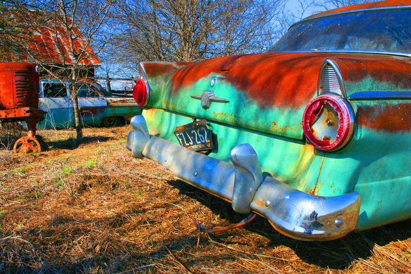 rust, metal, transportation, cracked, vivid, abandoned, no people, outdoors, obsolete, motor vehicle, rusted, retro, stationary, land, teal, damaged, plant