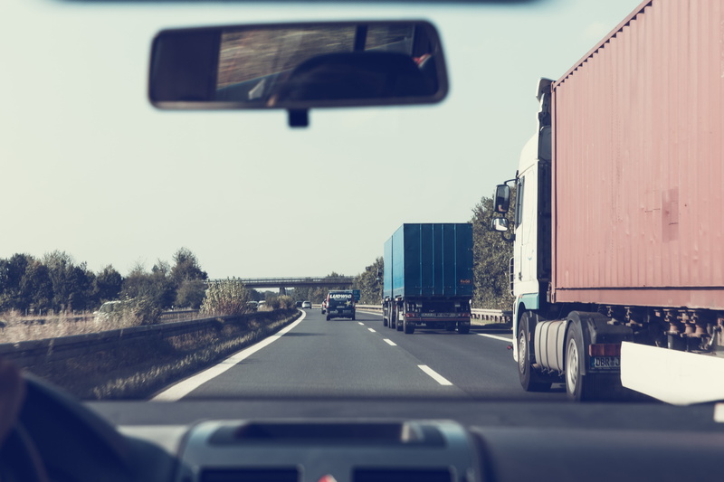 vehicle interior, land Vehicle, delivering, outdoors, no people, austria, person, road, trucking, freight Transportation, long-distance haulage, roadway