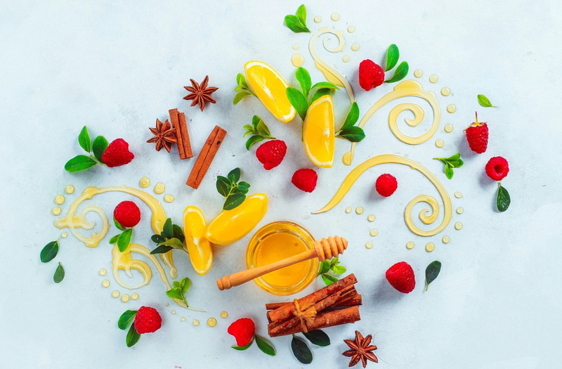 1080P, food, no people, healthy lifestyle, berry fruit, strawberry, large group of objects, wellbeing, choice, fruit, honey, high angle view, food and drink