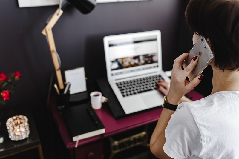 workplace, indoors, wroking, real people, coffee cup, wireless technology, femine, caucasian Ethnicity, stylish, young Adult, home, business, office, desk