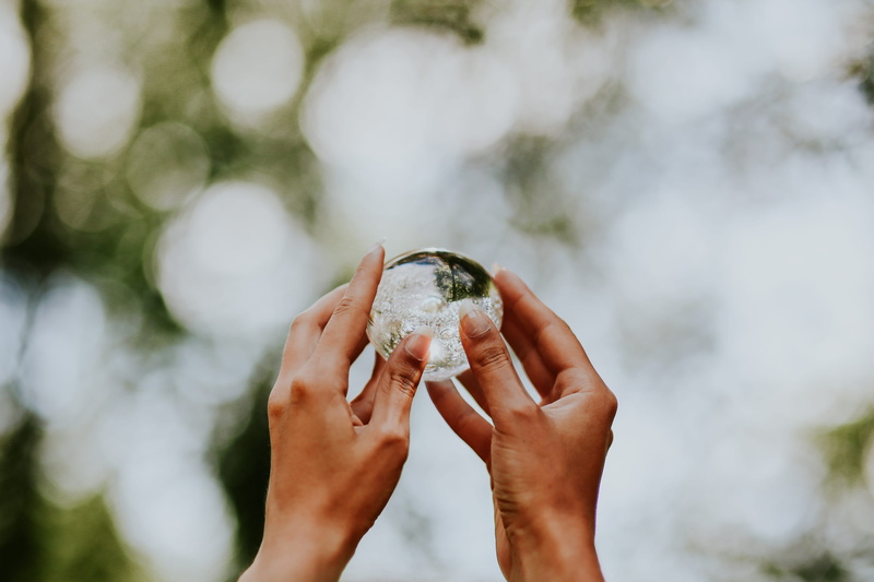 women, beautiful woman, people, ball, adult, little, crystal ball, one woman only, body part, human body part, only women, nature, holding, close-up, 4K