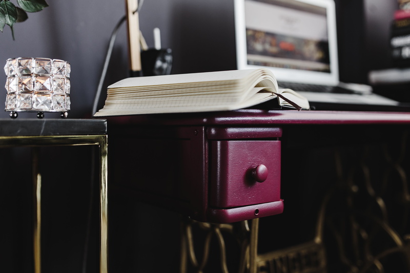 paper, indoors, retro Styled, technology, wroking, table, focus on foreground, paperwork, Pink, workplace, desk, computer monitor, no People, mail, female