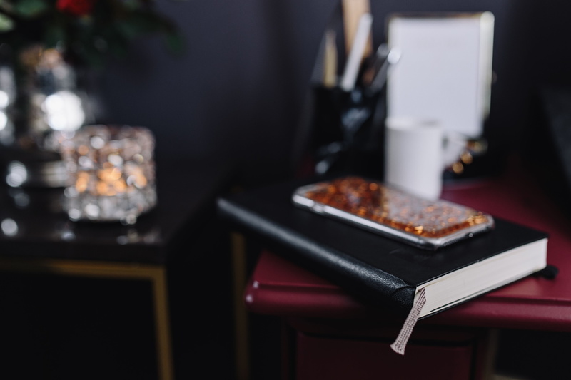 Pink, workspace, tray, 4K, business, wroking, freshness, stylish, snack, home, still life, desk, office, food, female, focus on foreground, breakfast