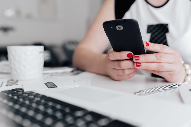 business, technology, table, wireless technology, workplace, devices, desk, indoors, selective focus, telephone, workspace, uses, adult, one person, holding