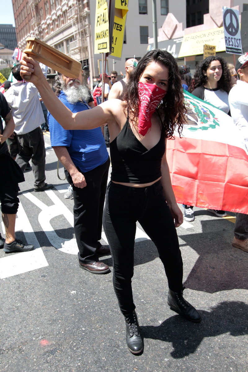 beauty, protest, outdoors, young adult, road, architecture, resist, street, bold, looking at camera, 2K, women, day, front view, standing, teenager, incidental people