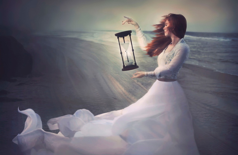 1080P, white dress, hourglasses, women, fantasy art, sea