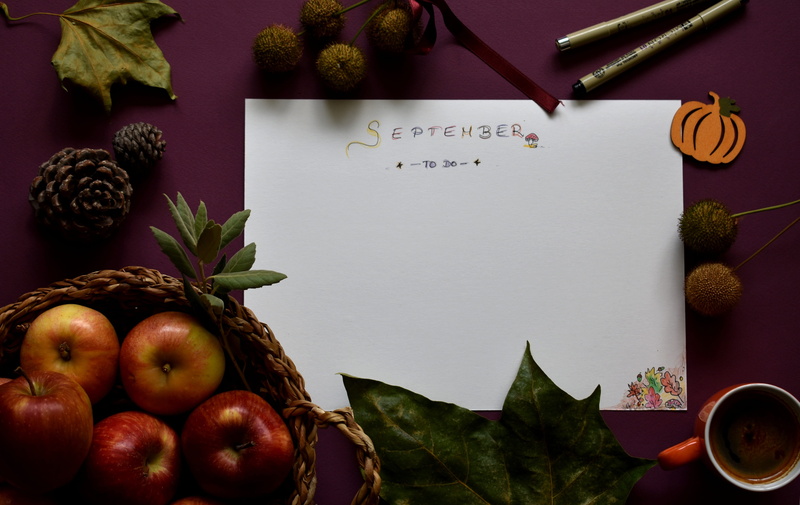 communication, plan, healthy eating, wellbeing, leaf, planning, plant part, nature, red, autumn, design, food, organizer, september, fruit, text, planner