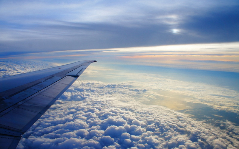 nature, beauty in nature, aircraft Wing, scenics, aircraft, soaring, vacations, no People, flying, sunset, travel, urban Skyline, horizon, weather, looking Through Window