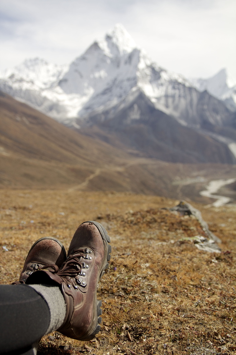 leather, leisure activity, shoes, hiking, low section, snow, mountain, landscape, field, real people, people, beauty in nature, scenics - nature, environment