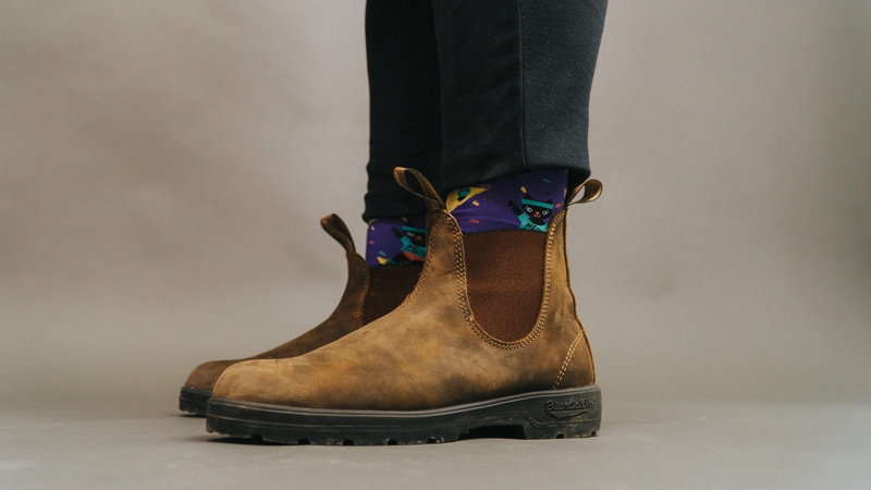 human body part, studio shot, blundstone, shoe, cowboy, boot, close-up, human limb, adult, person, leisure activity, indoors, leather, grey, wearing, low section