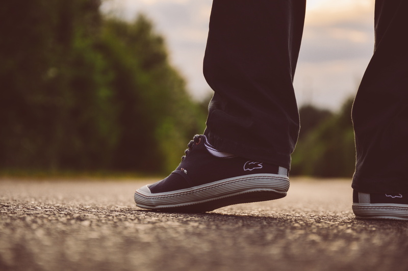 pair, lifestyles, low section, shoes, wearing, selective, low, outdoors, heterosexual couple, shoe, person, fashion, top, lacoste, pavement, road, showing