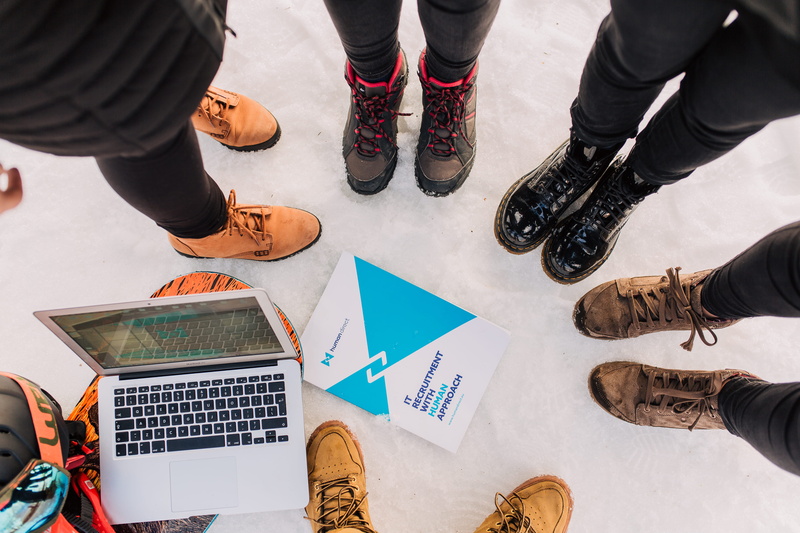 group, human body part, standing, high angle view, concrete, communication, women, six, adult, shoe, 5K, technology, body part, photo, using laptop, laptop