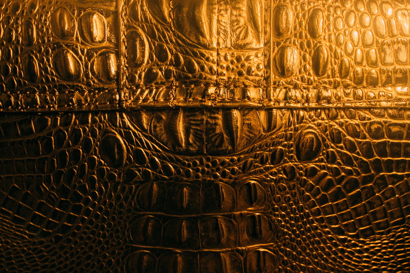 art and craft, architecture, luxury, craft, abstract backgrounds, retro, bag, pattern, wealth, light, full frame, animal scale, brown, close-up, leather