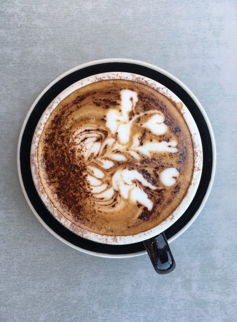 coffee - drink, cream, non-alcoholic beverage, no people, latte, cappuccino, hot, food and drink, refreshment, 4K, still life, from above, foam, cup of coffee